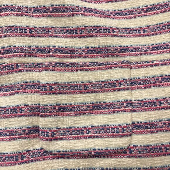 NEW Talbots Women’s Size 8 Pink Blue White Striped Blazer Cotton Jacket Tweed - Picture 16 of 16